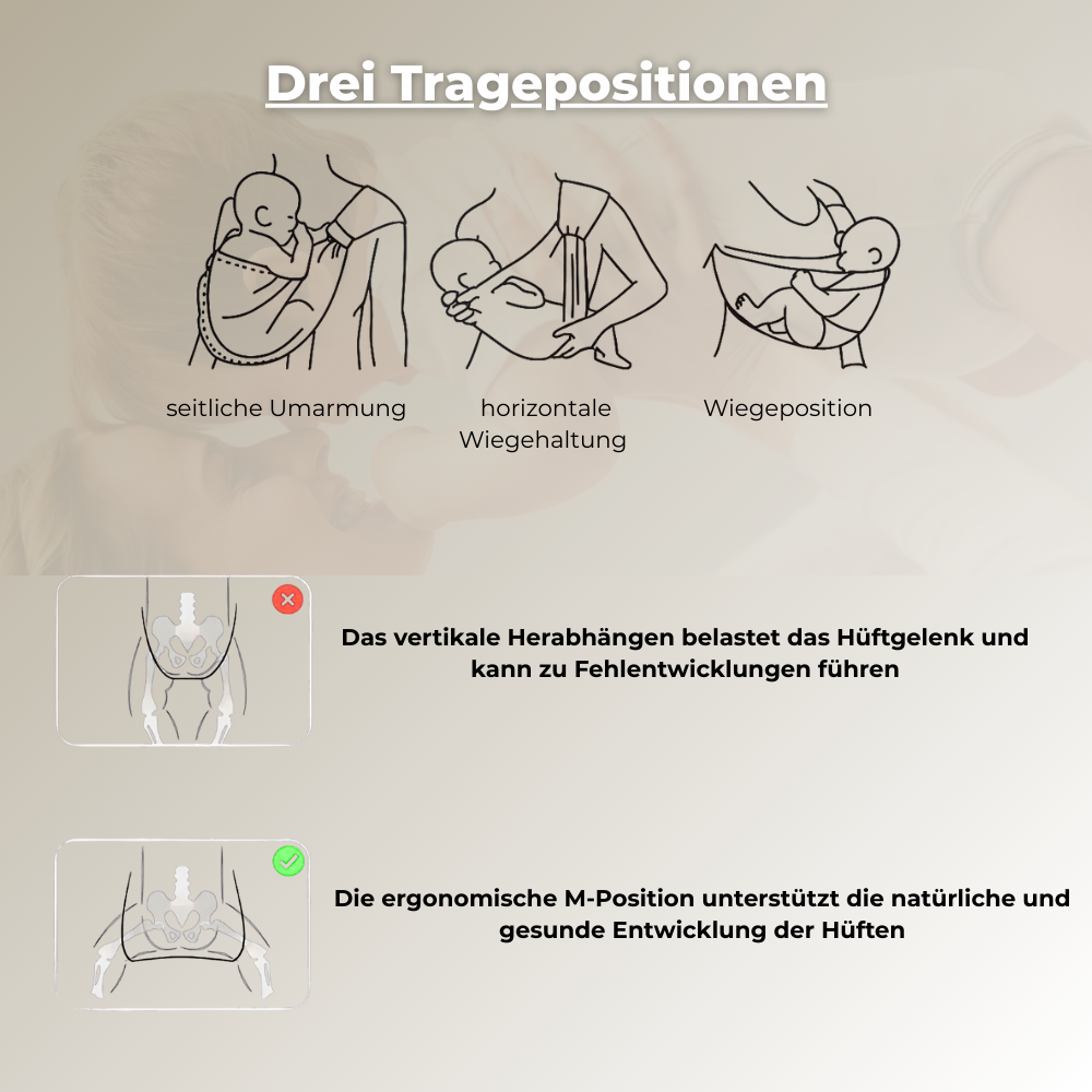 MamaNest Carry - Komfortable Babytrage