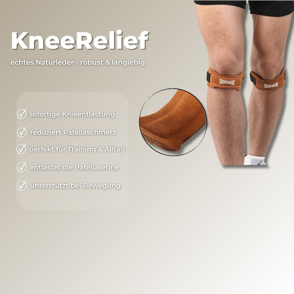 KneeRelief Patella Band - Sofort mehr Halt & spürbar weniger Knieschmerz