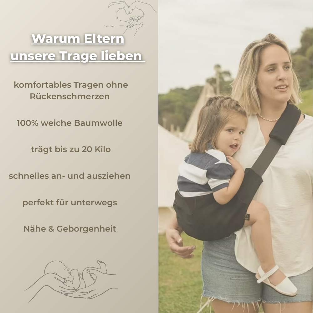 MamaNest Carry - Komfortable Babytrage
