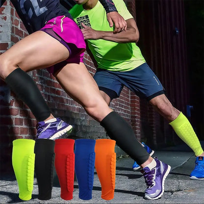 Honeycomb Soccer Shin Guards Football Shields Sports Legging Shinguards Leg Sleeves Protective Gear Shank Protector