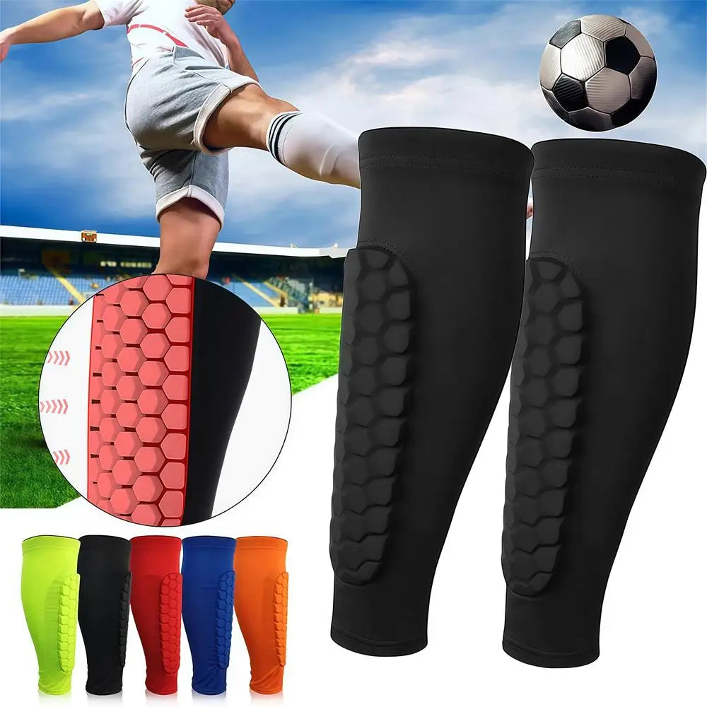 Honeycomb Soccer Shin Guards Football Shields Sports Legging Shinguards Leg Sleeves Protective Gear Shank Protector