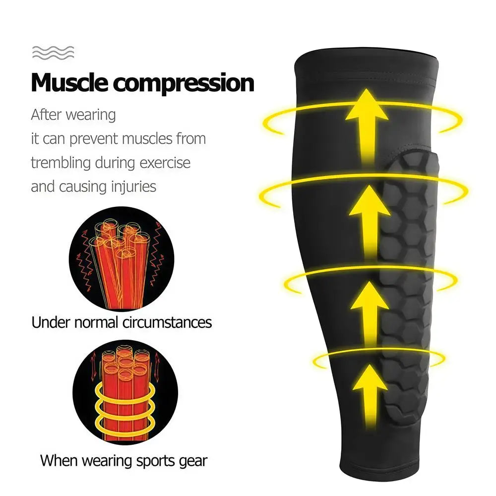 Honeycomb Soccer Shin Guards Football Shields Sports Legging Shinguards Leg Sleeves Protective Gear Shank Protector