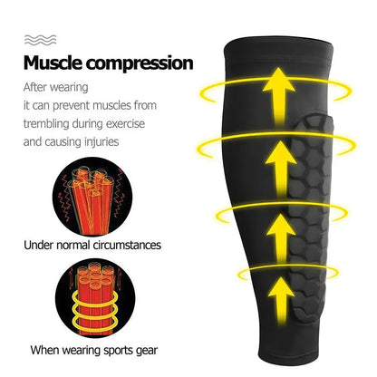 Honeycomb Soccer Shin Guards Football Shields Sports Legging Shinguards Leg Sleeves Protective Gear Shank Protector
